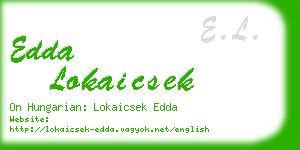 edda lokaicsek business card